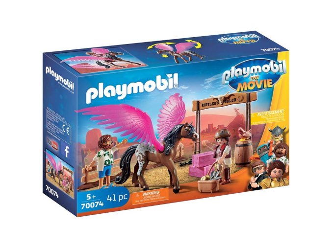 PLAYMOBIL 70074 THE MOVIE Marla, Del a kůň s křídly