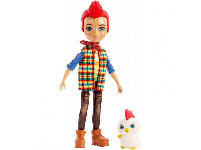 Mattel Enchantimals Panenka a zvířátko Redward Rooster a Cluck