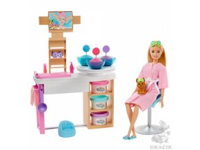 Barbie Salón krásy Herní set s blondýnkou