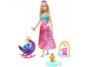 Barbie hrací souprava Dreamtopia Dragon s panenkou Princess a doplňky