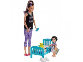 Mattel Barbie GHV88 Skipper Babysitters Panenka s batoletem