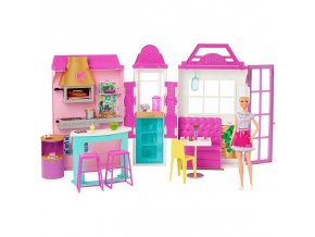 Mattel Barbie herní set restaurace s panenkou