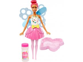 Mattel BRB Barbie bublinková víla tmavorůžová 29 cm