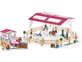 Schleich 42389 Jezdecká škola s jezdci na koních