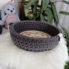 Ručně háčkovaný košíček - tác - Vyznání mé lásce 20cm