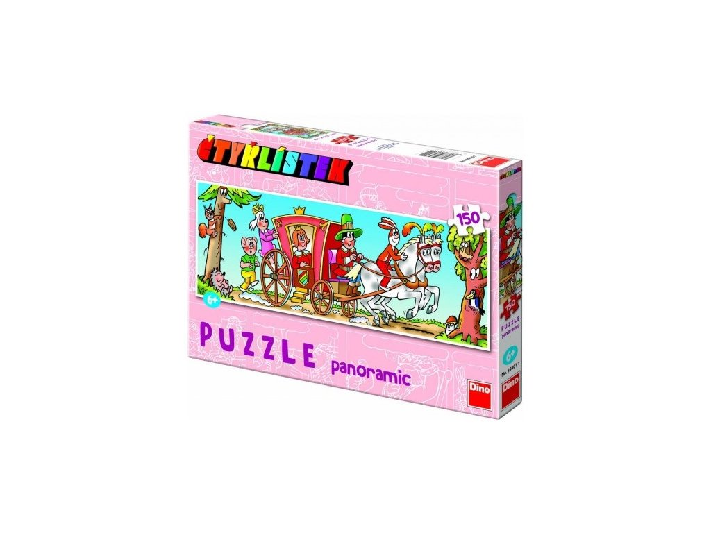 Panoramatické puzzle Čtyřlístek