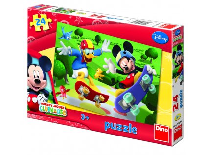 Puzzle Mickey na skateboardu