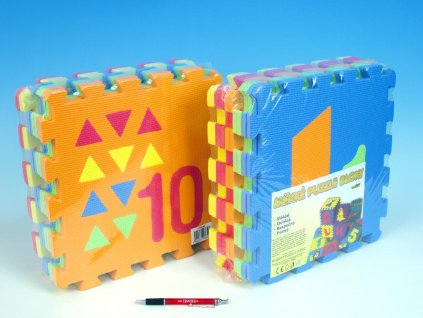 Pěnové puzzle počítání a tvary