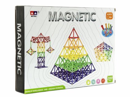 stavebnice magneticka 200 dilu
