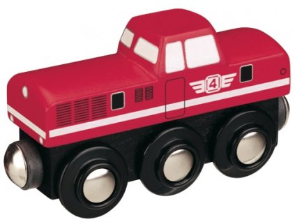 Dieselová lokomotiva - červená - Maxim 50815