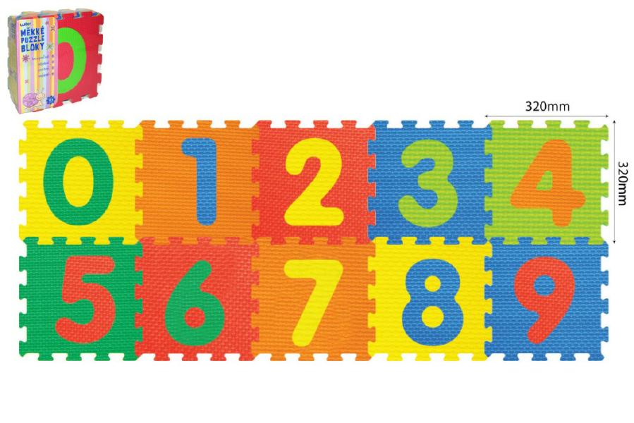 Pěnové puzzle Číslice 30x30cm