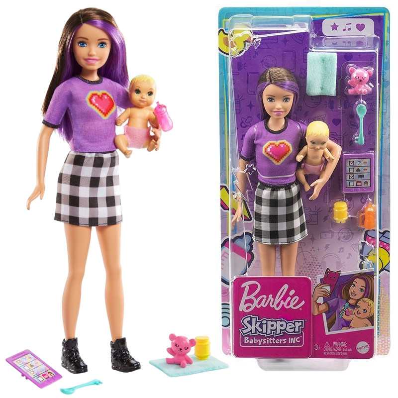 Barbie Chůva Skipper + miminko