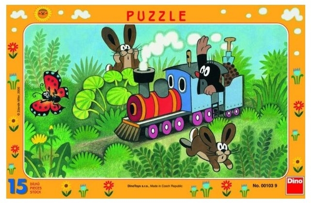 Puzzle krtek a lokomotiva