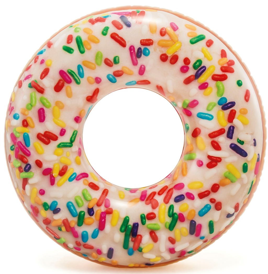 Nafukovací kruh donut s posypem 114 cm