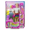 Barbie Leopardí panenka s duhovými vlasy a doplňky
