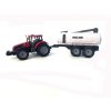 cerveny traktor s cisternou na vodu setrvacnik