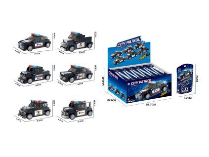 Stavebnice auto 9,3 cm