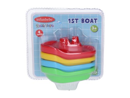 Infunbebe Loď do vany 4 ks 10,5 cm