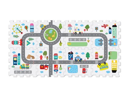 Puzzle pěnové silnice 8ks