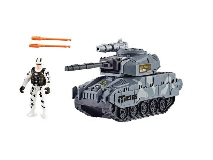Tank střílející s figurkou 25 cm
