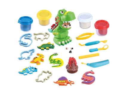 Playgo Modelína zubař dino set 4x56 g