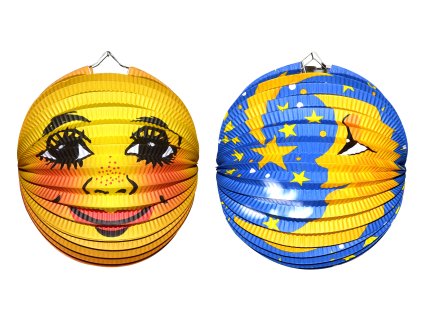 Lampion koule měsíc 25 cm