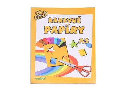 Papíry barevné A3, 10 listů, 180g