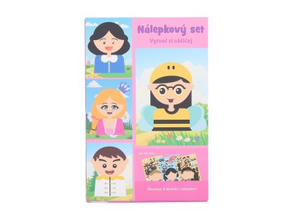 Kreativní set nálepky 21x14 cm - Obličej