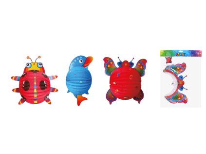 Lampion koule 24 cm Zvířátka