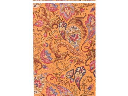 Sáček celofan 16x25 cm PAISLEY oranžový