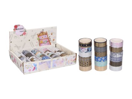 Lepící páska 1,5 cm x3 m dekor WASHI