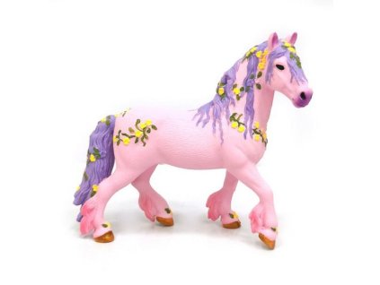 E - Figurka fantasy kůň růžový 13 cm