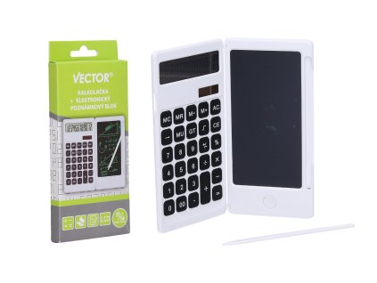 Kalkulačka + elektronický poznámkový blok VECTOR