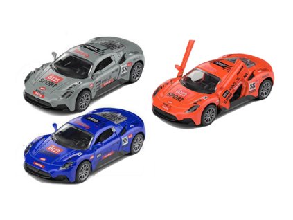 Auto kovové závodní na zpětné naražení 12 cm