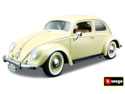 Bburago 1:18 Volkswagen Beetle 1955 Beige