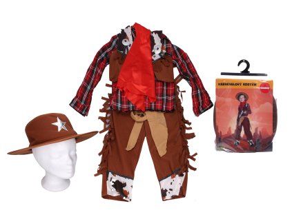 Set karneval - kovboj M 110-120 cm
