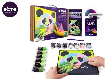 OKTO Panda výtvarná sada malování podle čísel 30x30 cm