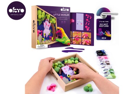 OKTO Modelování Malý svět v rámečku motiv "Netopýr" 21x21 cm