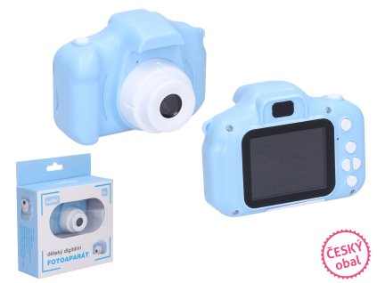 Dětský digitální fotoaparát modrý - foto 48Mpx, video Full HD - český obal