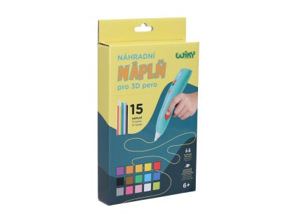 Náhradní náplně do 3D pera WIKY 15x3 m - český obal