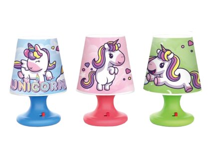 Lampička mini jednorožec 7,2x10,9 cm