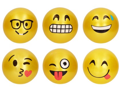 Míč gumový nenafouknutý úsměv 22 cm