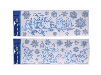 Dekorace okenní 59,5x21 cm VÁNOCE