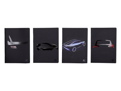 Sešit A4 linkovaný, 40l - auta