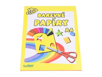 Papíry barevné A4, 10 listů, 180g