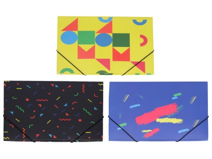 Složka s gumou 31,4x23,5 cm Mix