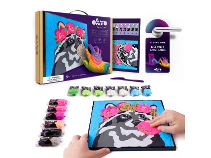 OKTO Mýval výtvarná sada malování na plátno 29x29 cm