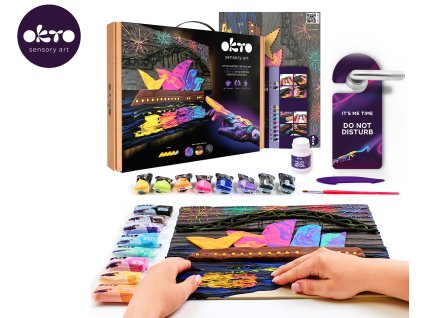 OKTO Malování hmotou motiv "#Opera House - Sydney" 30x40 cm