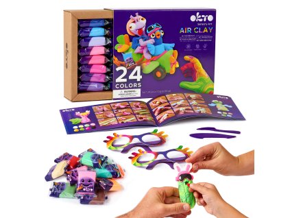 OKTO Samoschnoucí modelovací hmota set 24 barev