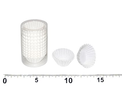 Košíčky cukrářské bílé 7,5cm (pr.3cm, v.2,2cm) - 100ks
